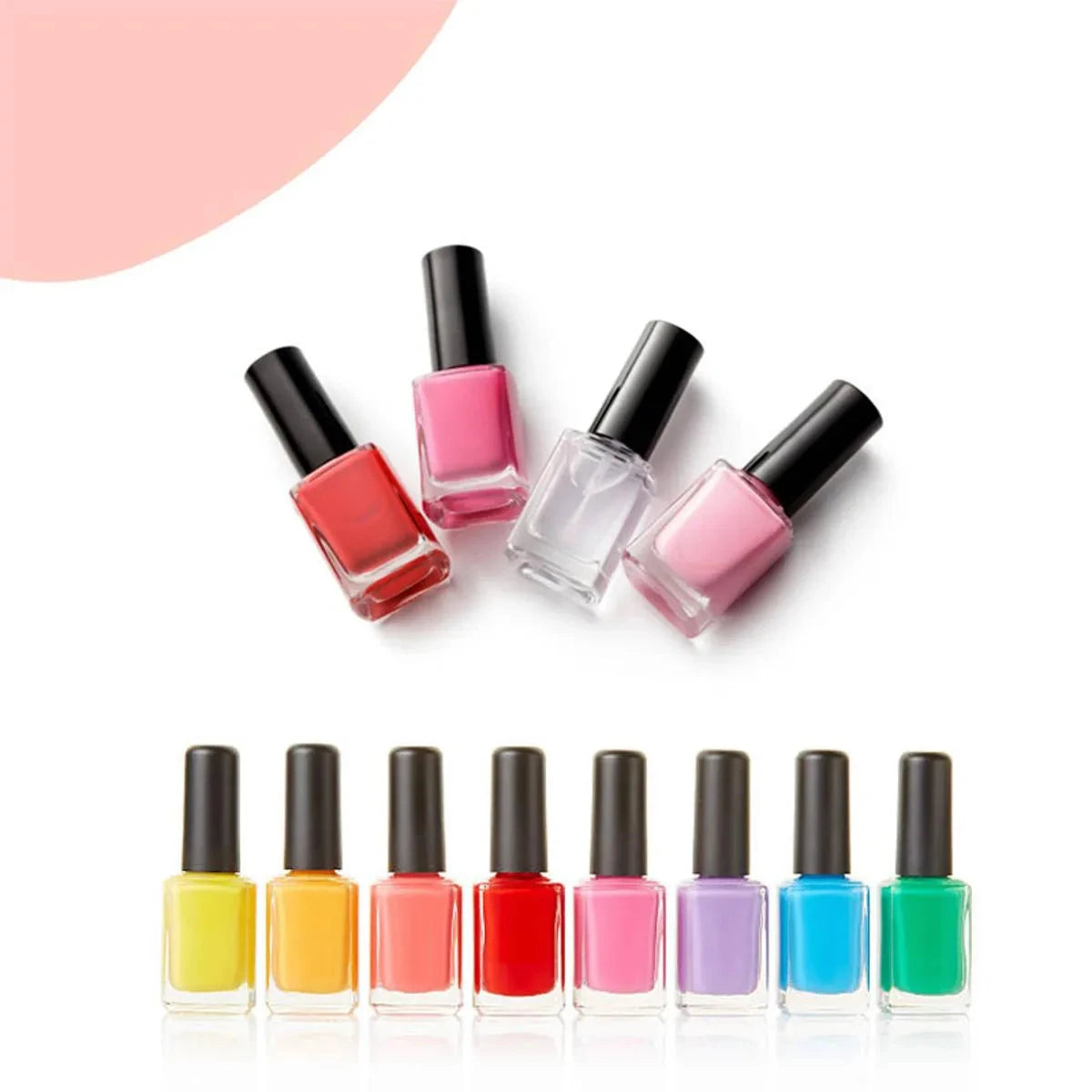 Pack Of 6 Attractive Colors Peel Off Nail Paint - Best Quality Nail Polishes