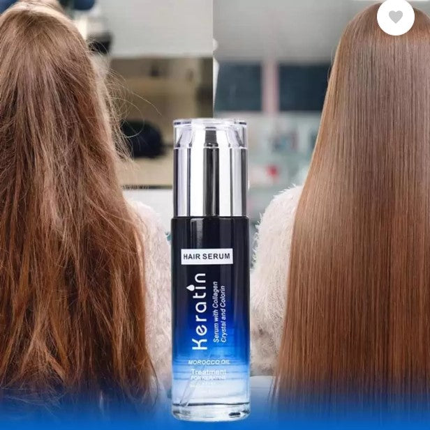 KERATIN Nutrition Hair Serum - Heat Protection, Professional Use, Frizzy Damage & Dry hair.