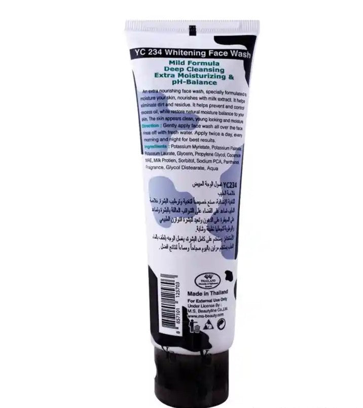 YC Whitening Face Wash, With Milk Extract, 100ml