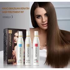 Keraplex Professional Brazilian Keratin Hair Treatment Kit-Professional Kit- Salon Quality-Results-300ml