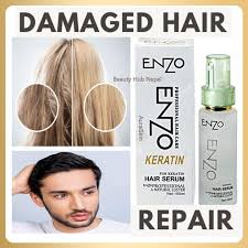 ENZO Keratin Hair Serum- For Frizzy & Dry Hair- Deep Nourihing Serum for Men and Women- 100 ml